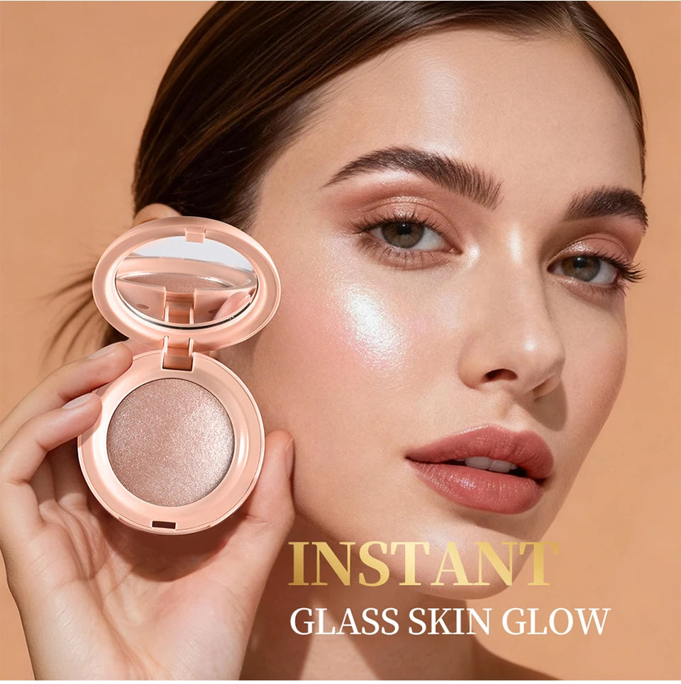 Daily Makeup Highlighter Powder for Natural Luminous Glow and Brightening