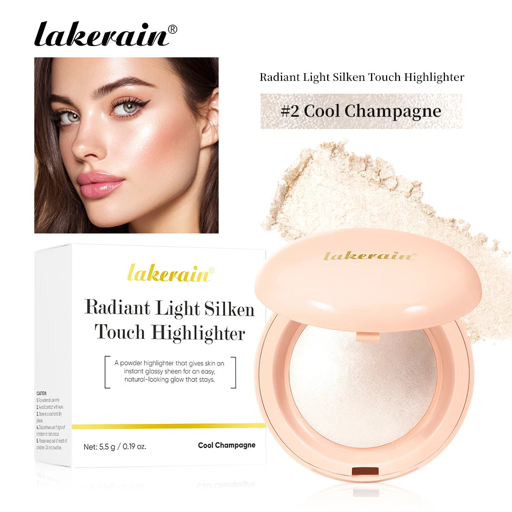 Daily Makeup Highlighter Powder for Natural Luminous Glow and Brightening