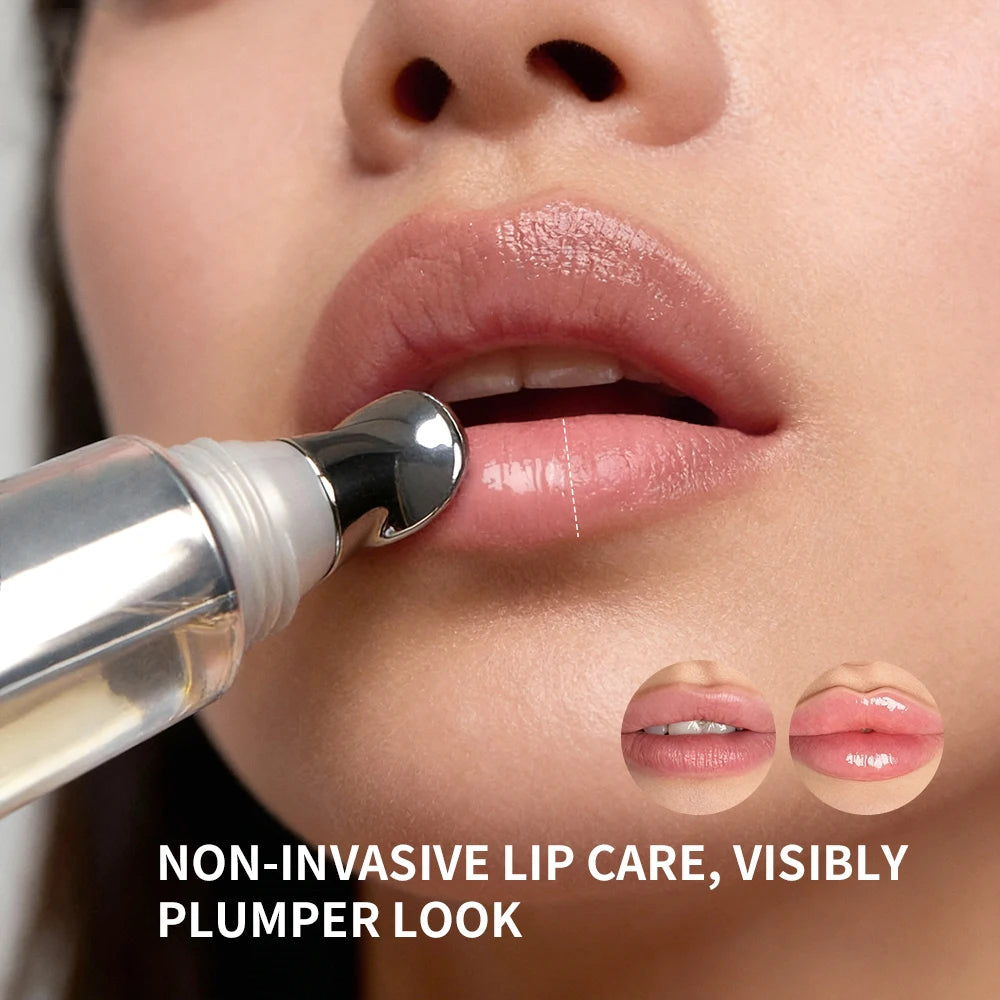 Daily routine dry lips care plump lip oil with glass shine finish - 3