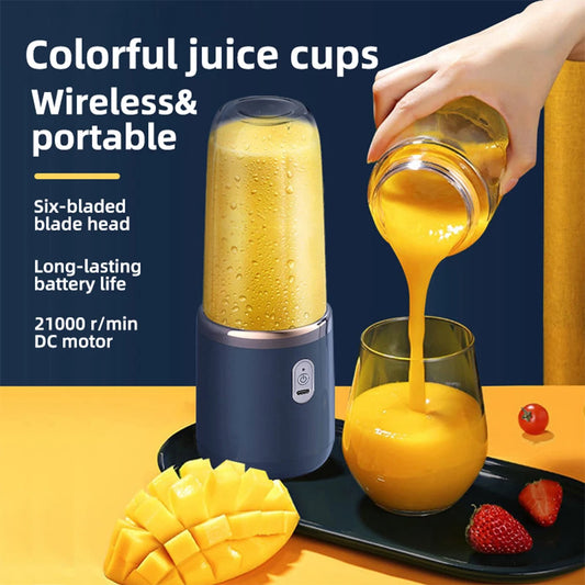 Kitchen Juice Maker Portable Electric Juicer Cup Wireless Mini Fruit Blender