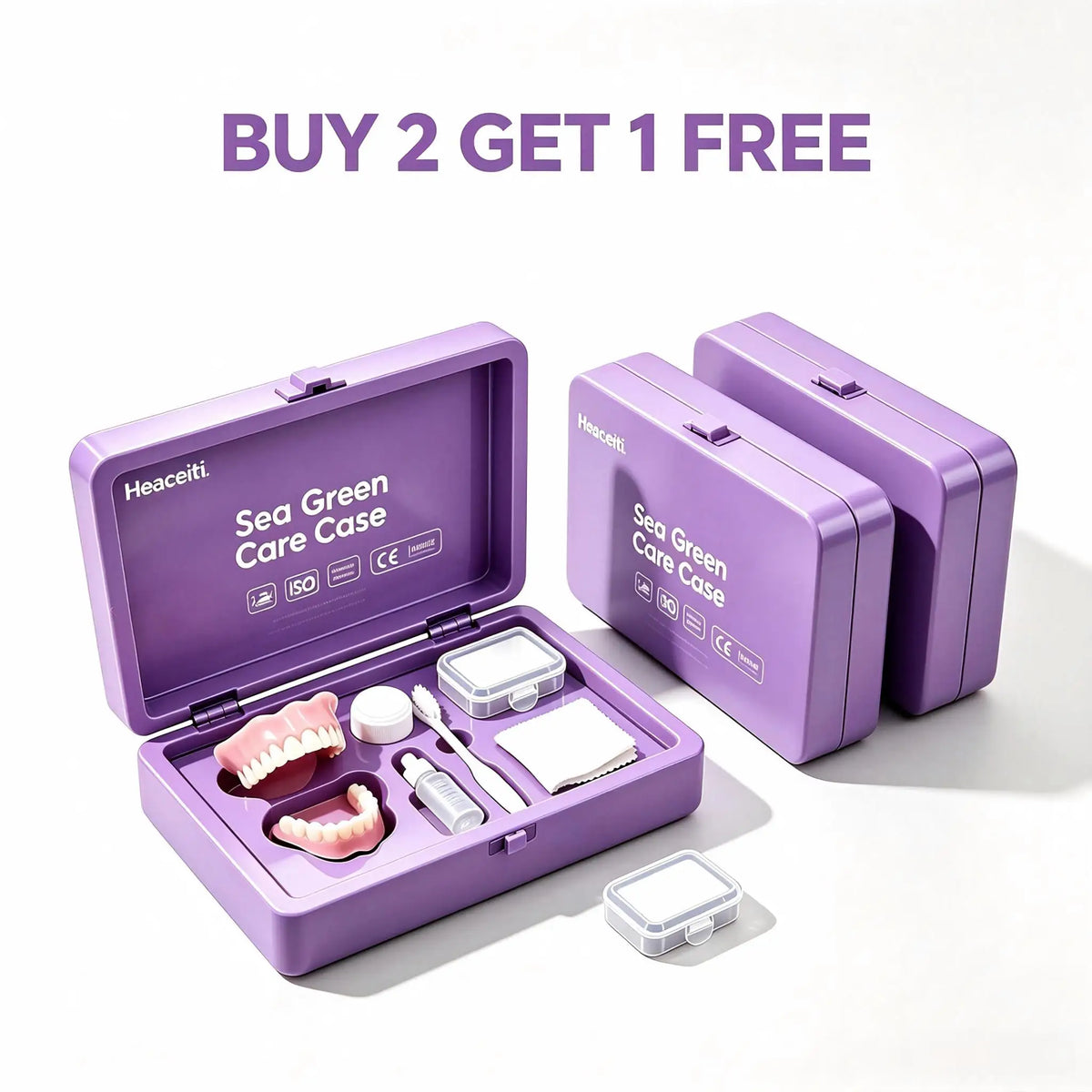 Daily Smile Natural Cosmetic Denture Kit for Instant Comfort Fit