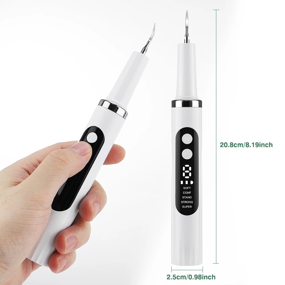 At home ultrasonic dental scaler for plaque and tartar removal