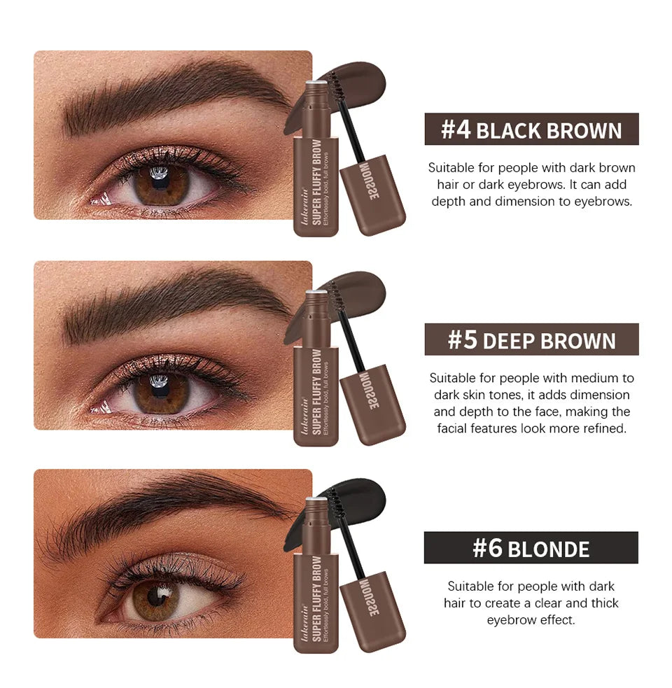 Daily Makeup Routine Waterproof Eyebrow Mousse for Thick Fluffy Brows