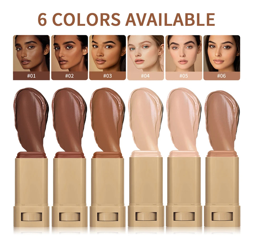 Daily Makeup Skin Tint Stick Serum with Puff for Natural Coverage - 8