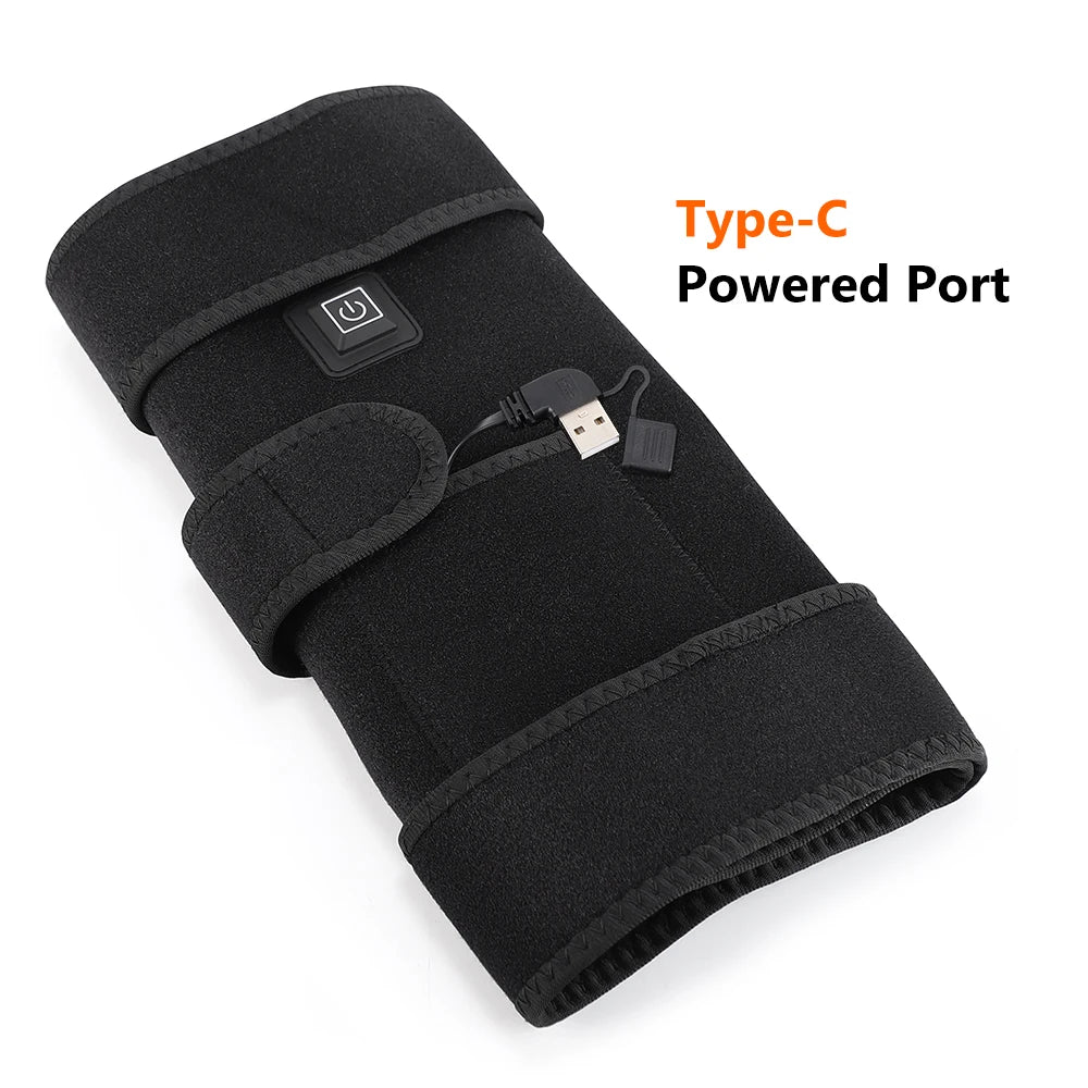 Joint wellness red light knee wrap with heated compress