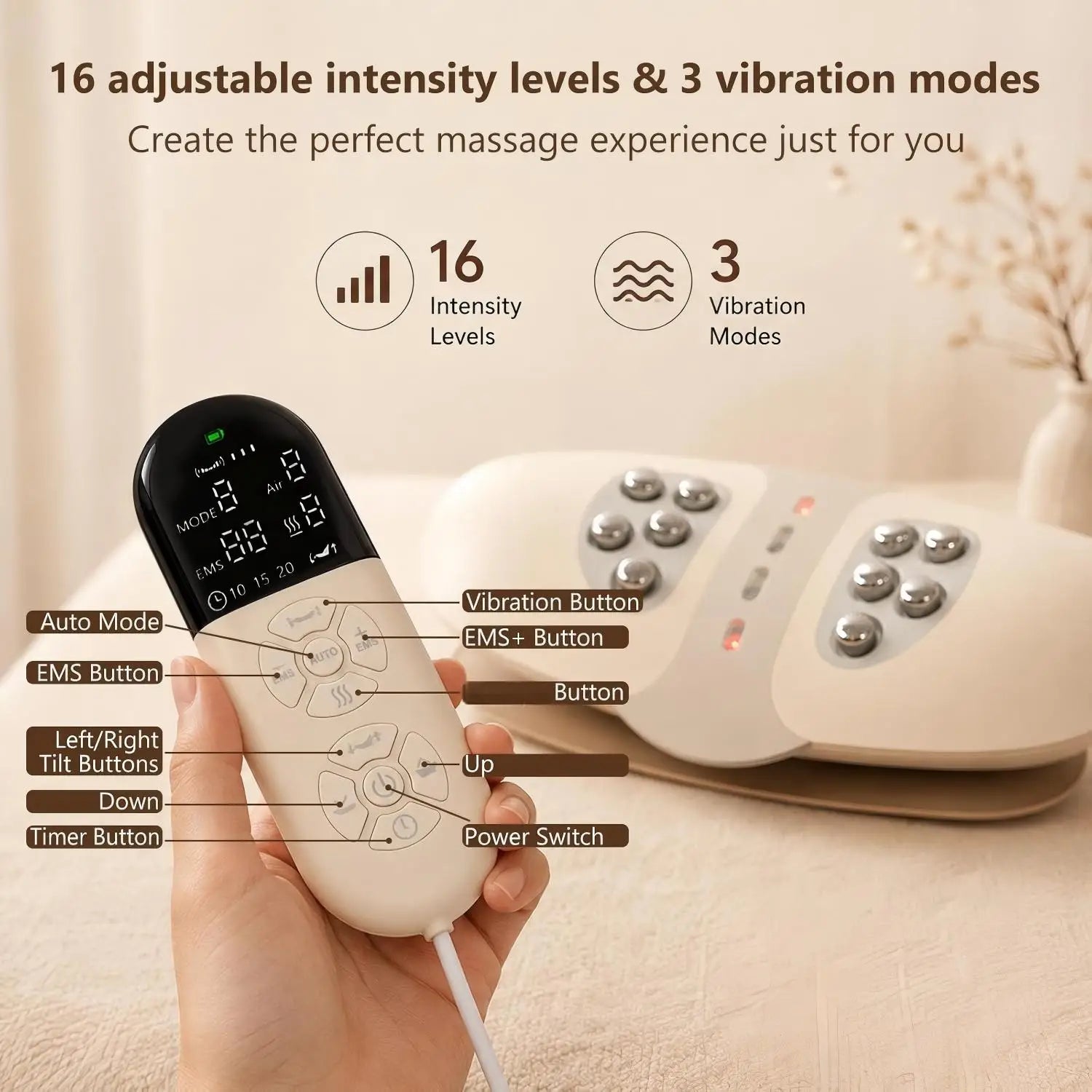 At Home Back Pain Electric Lumbar Traction Device and Waist Massager - 5