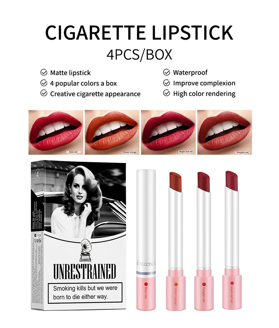 Daily makeup matte lipstick set for long lasting velvet lip tint color - 8
