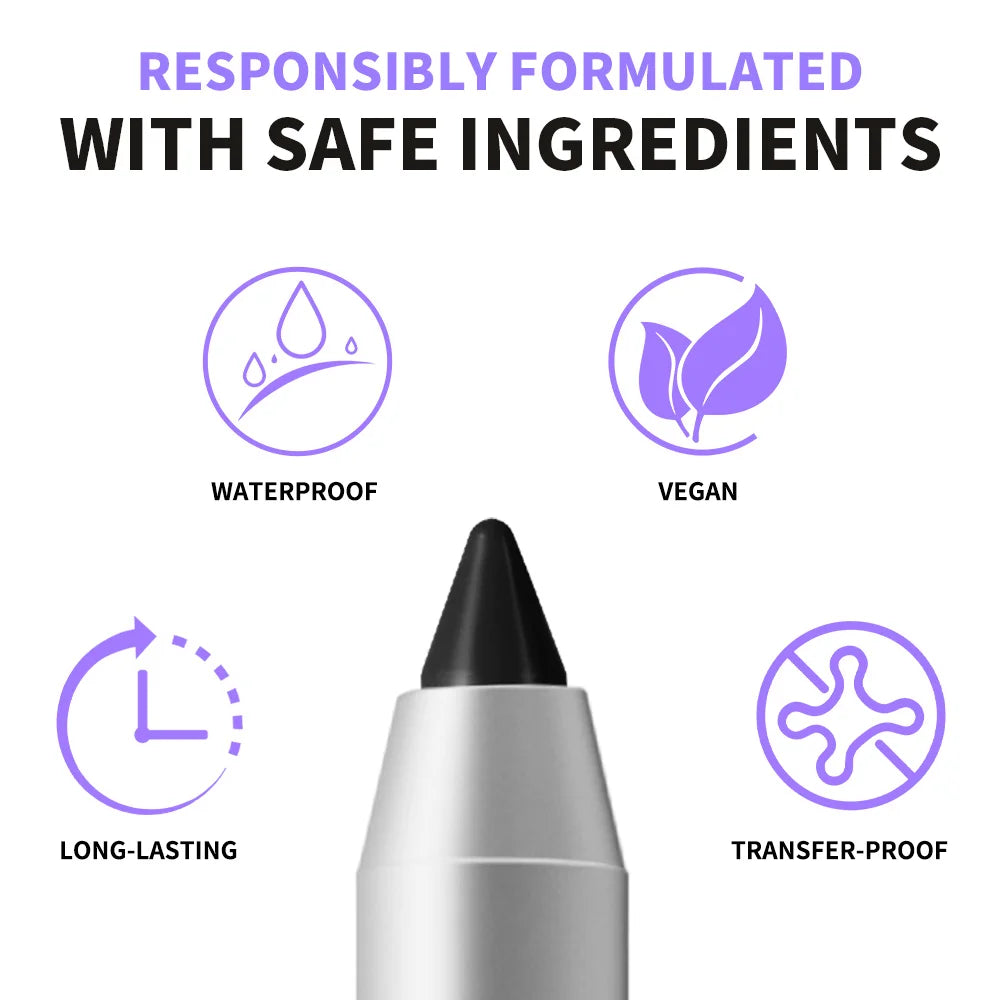 Daily Makeup Waterproof Eyeliner Pen Long-Lasting Smudge-Proof Formula
