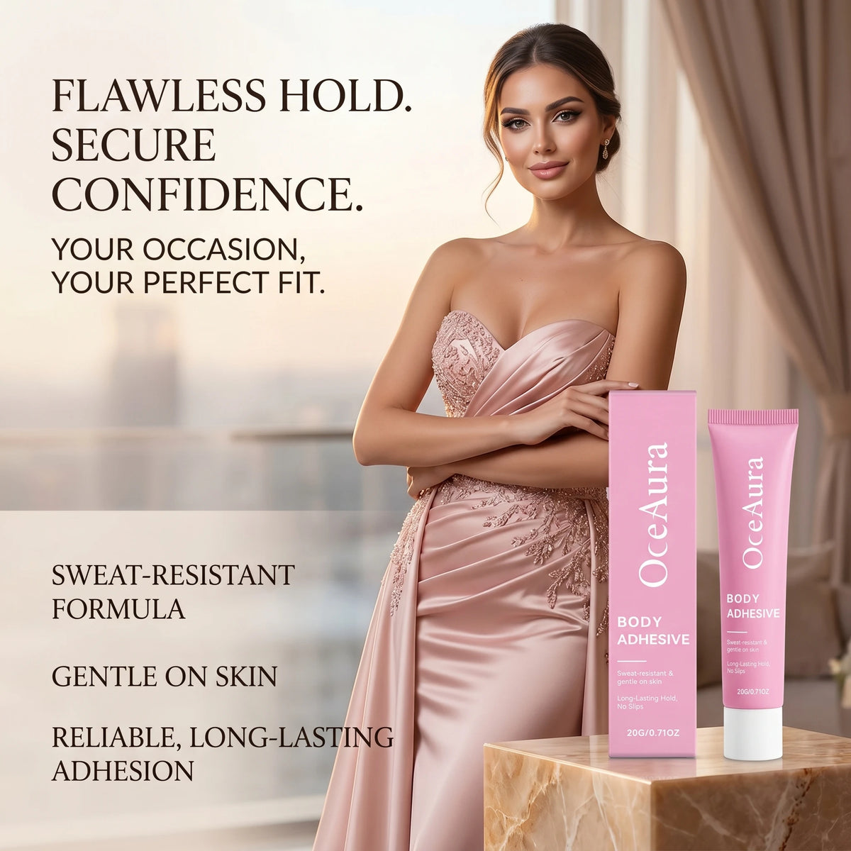 Daily Wear Body Adhesive for Clothing Secures Outfits Safely All Day