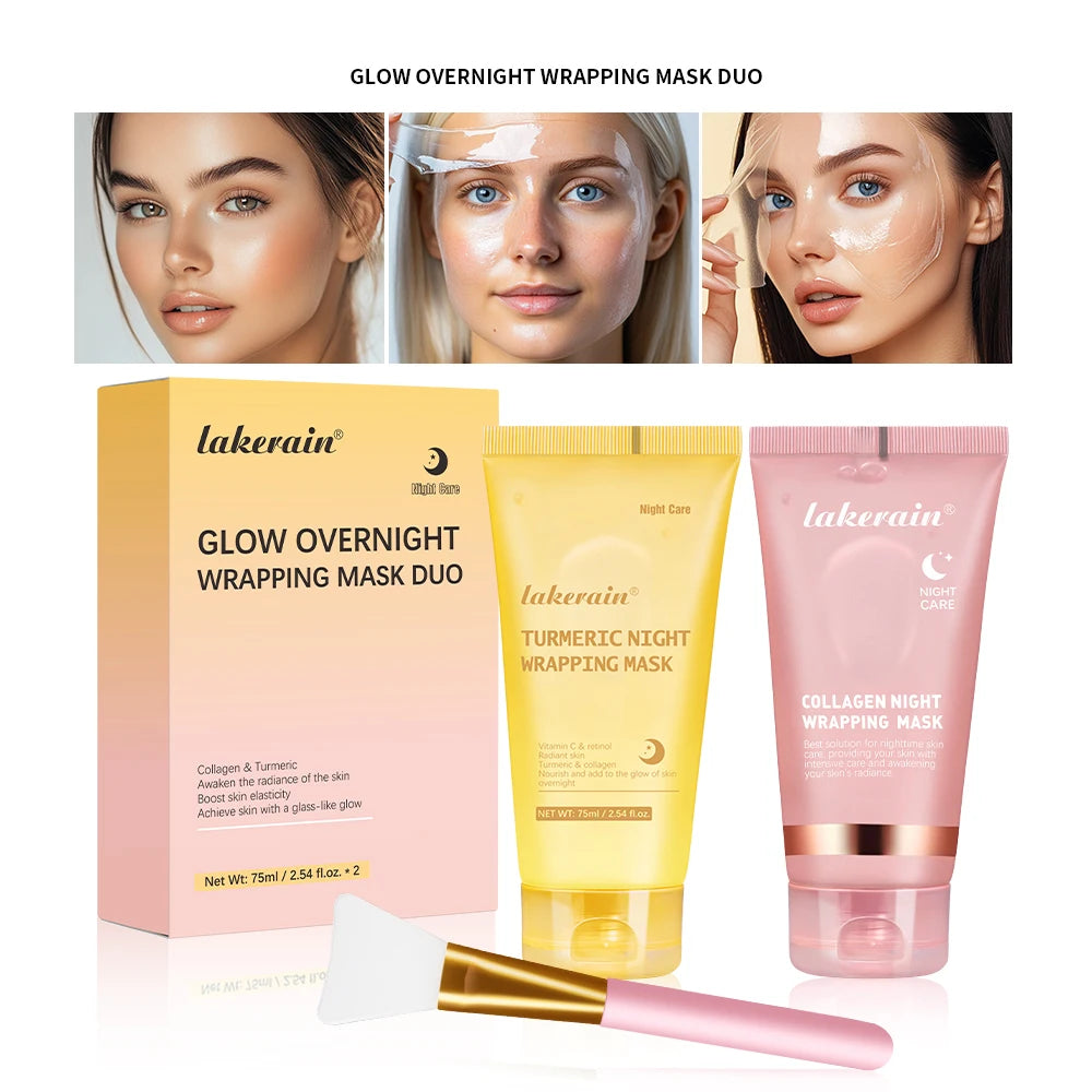 Overnight Skincare Collagen Night Wrapping Peel Off Face Mask