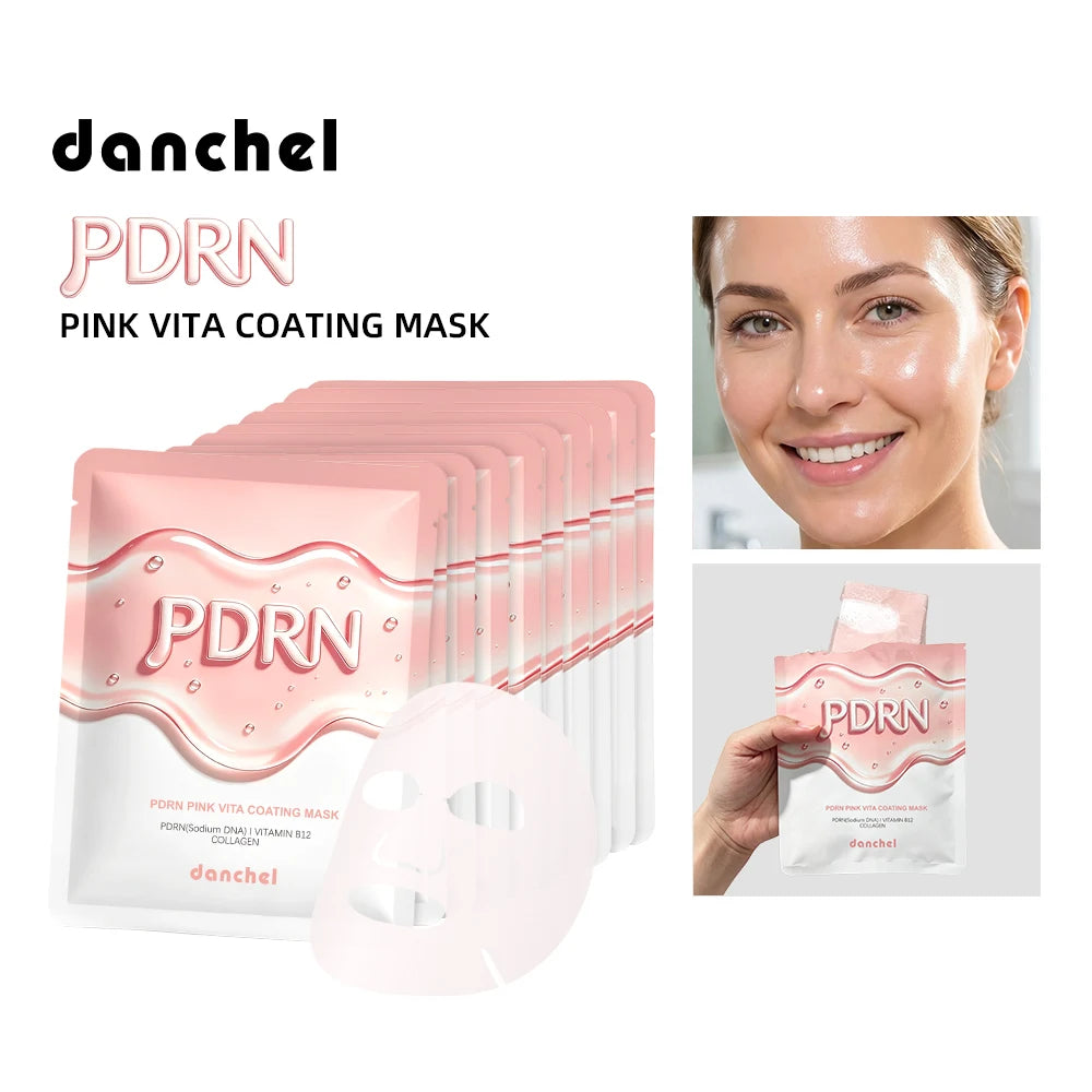 Daily Skincare Korean Salmon DNA PDRN Pink Vitamin Sheet Mask Hydration