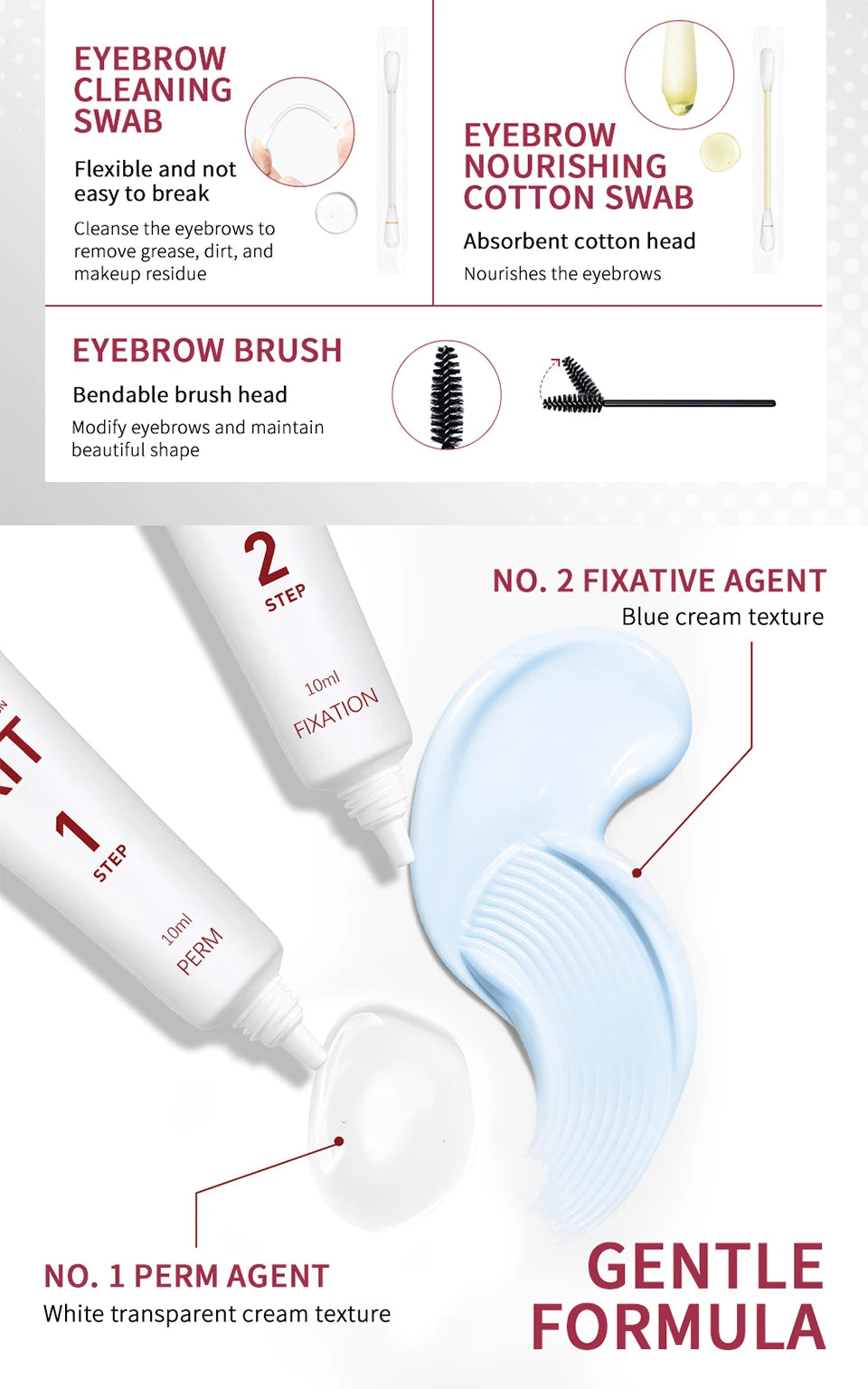At Home Brow Lamination Kit Semi-Permanent Eyebrow Fixation Set - 12