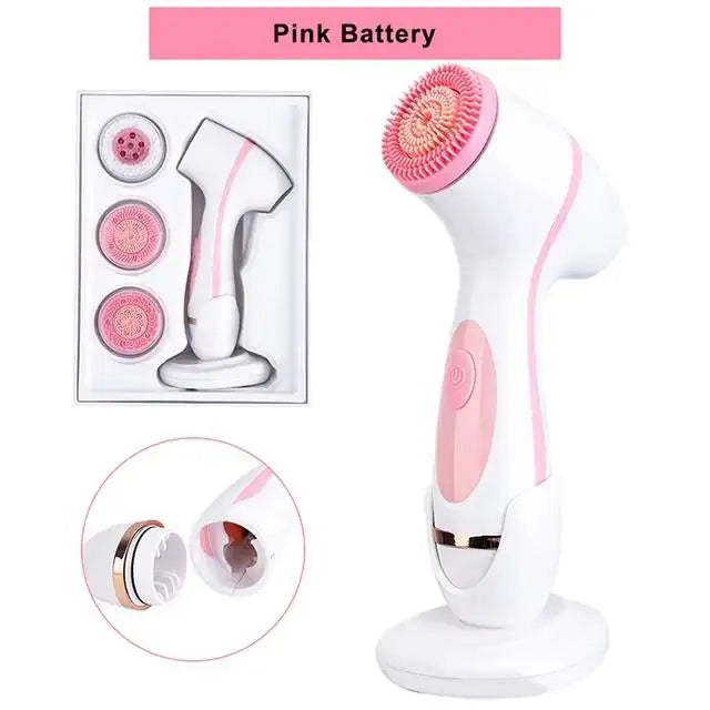 Daily Skincare Spin Facial Brush for Deep Cleansing and Gentle Exfoliating