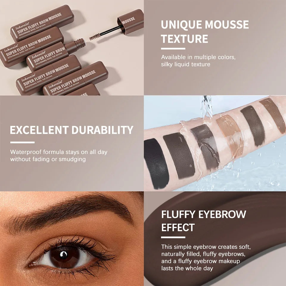 Daily Makeup Routine Waterproof Eyebrow Mousse for Thick Fluffy Brows - 8