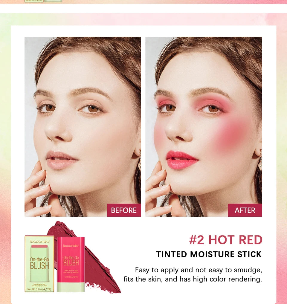 Daily Makeup Routine Eraser Blush Stick for Natural Finish Glow - 14