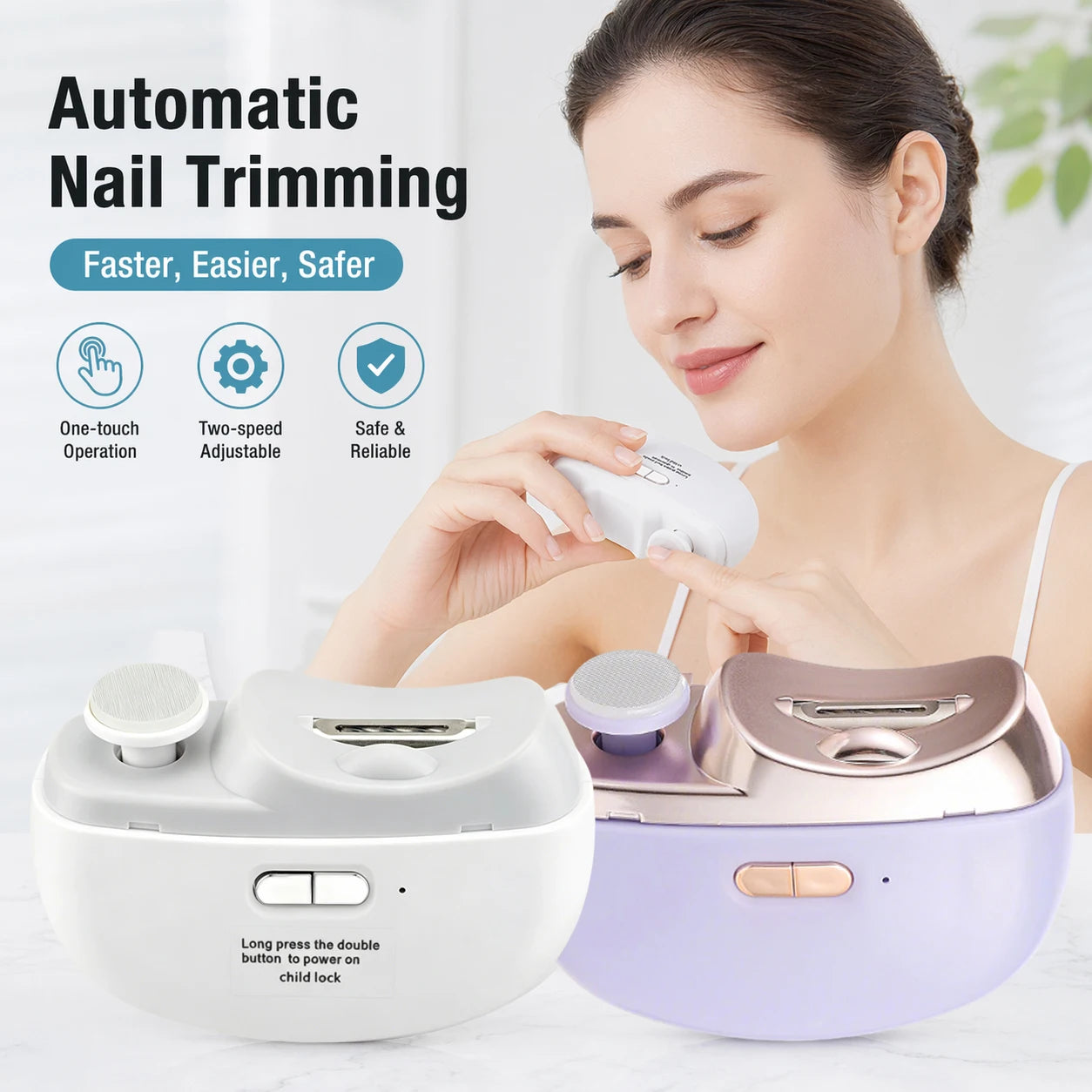 Travel Ready Electric Nail Clipper for Safe and Easy Grooming Care - 1