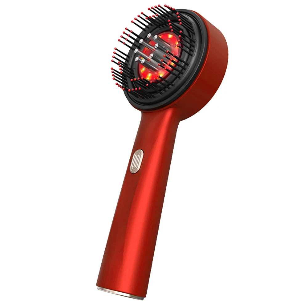 Scalp Care Electric Massage Comb with Red Light and Oil Applicator