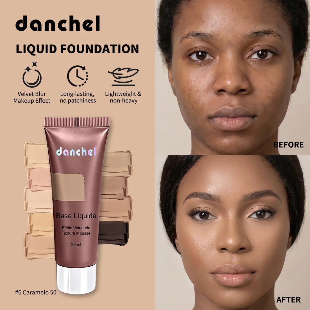 Daily Makeup Routine Liquid Foundation Long Lasting Velvet Matte Finish - 2