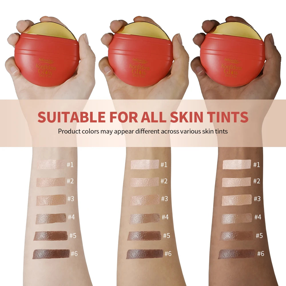 Daily Makeup Routine Hydrating Glow Skin Tint Foundation Light Coverage - 6