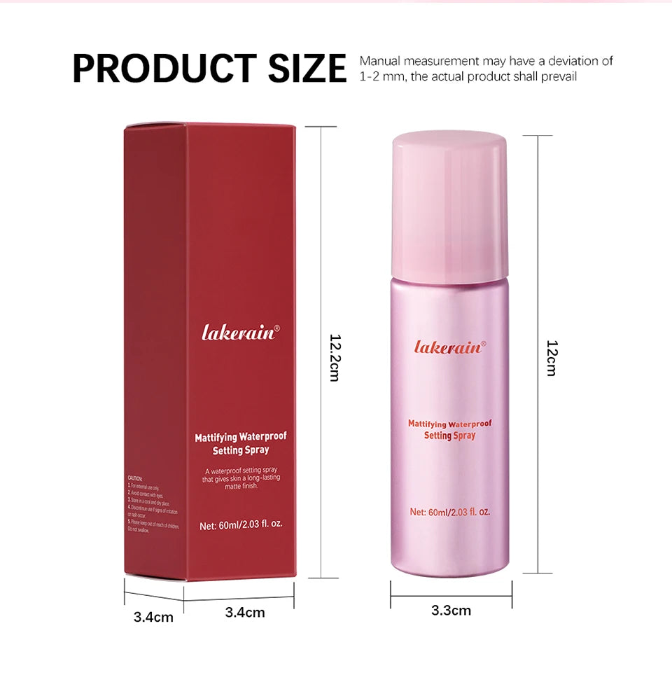 Daily Makeup Mattifying Waterproof Setting Spray for Oil Control