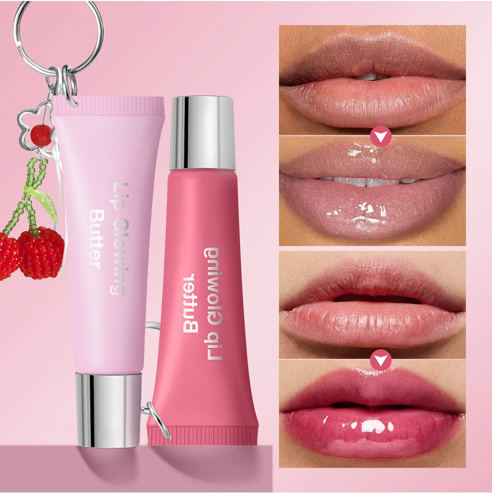 Daily Makeup Lip Gloss With Keychain For Long Lasting Hydrating Care - 11