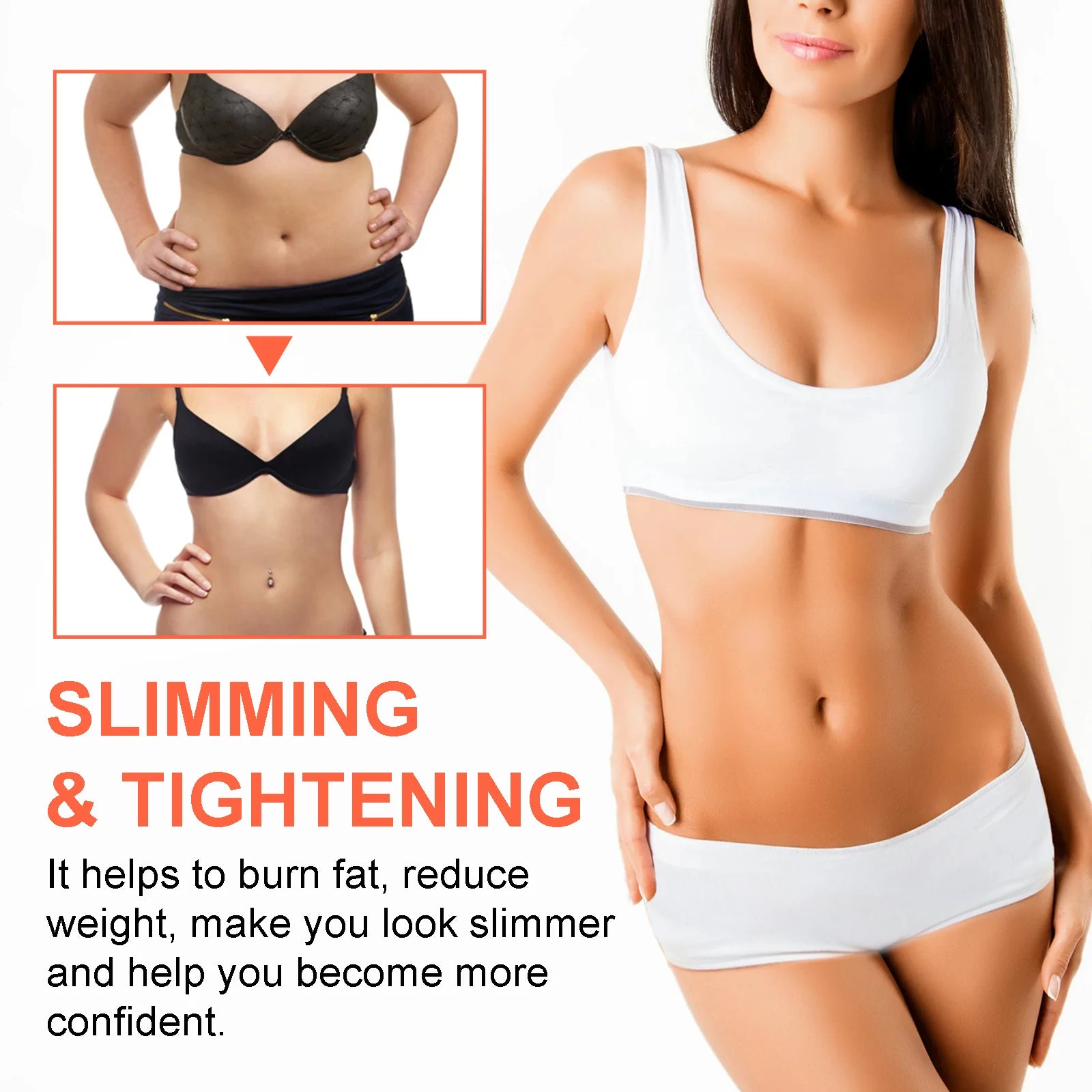 Body Shaping Hot Cream Anti Cellulite Massage Gel for Tightening Skin - 10