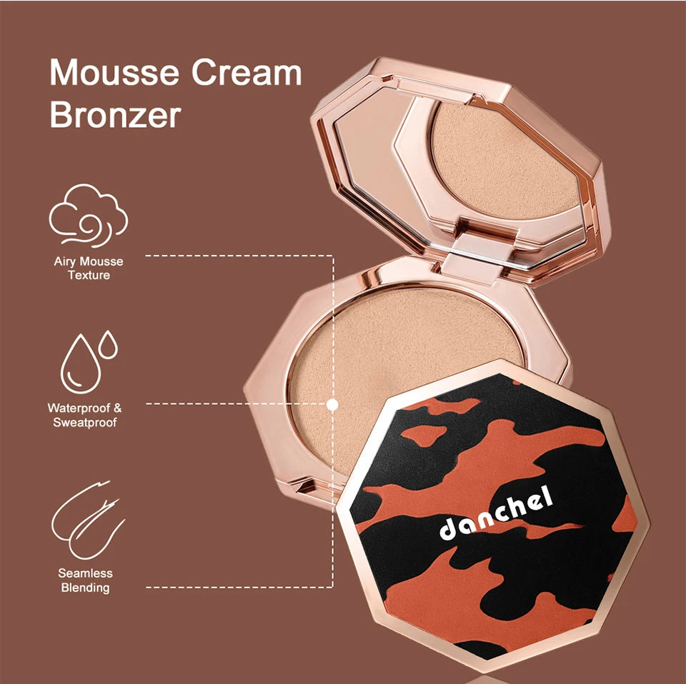 Daily Makeup Cream Mousse Contour Bronzer Soft Blend Matte Sculpt Shading - 11