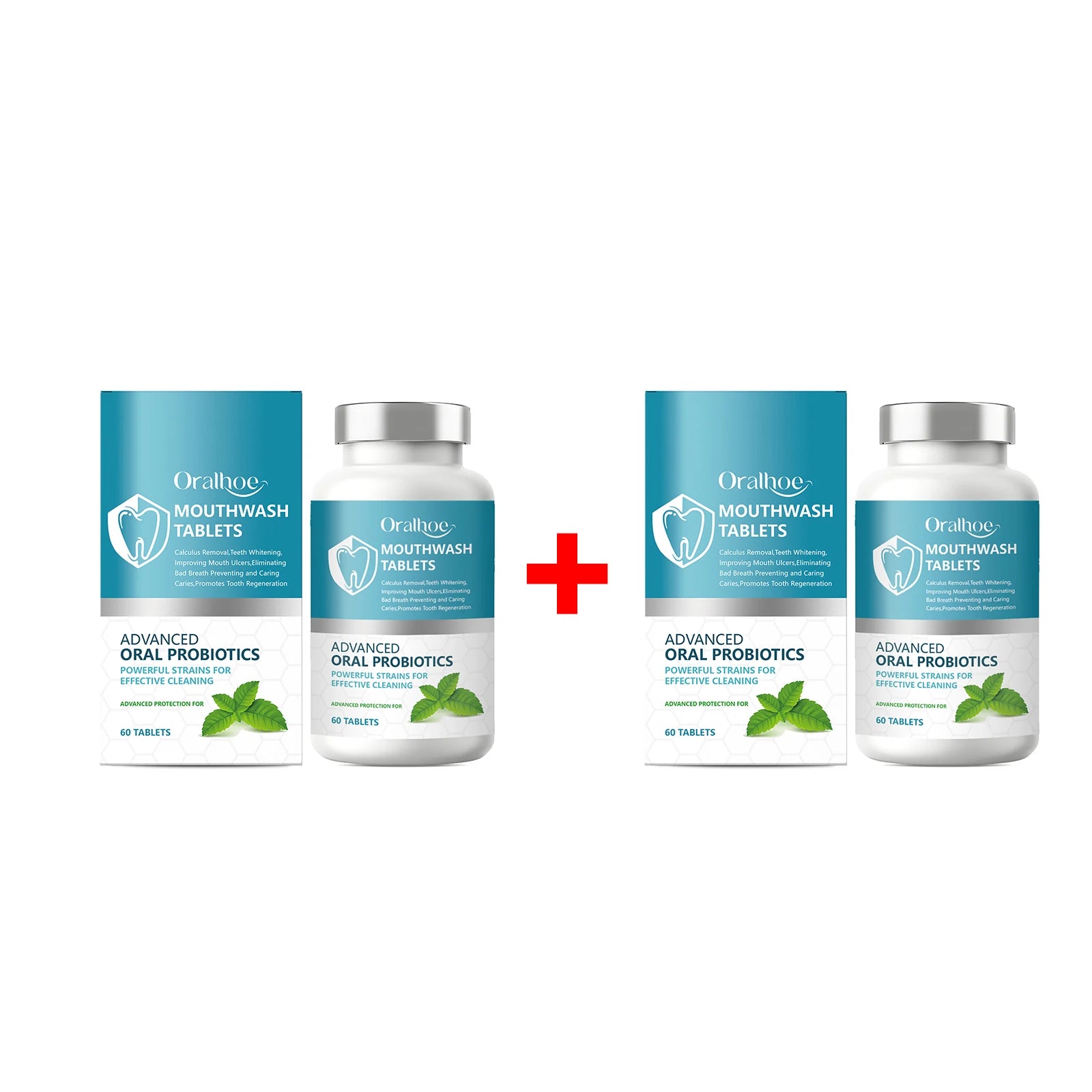 Daily Dental Care Mouthwash Tablets for Fresh Breath and Bright Smile - 15