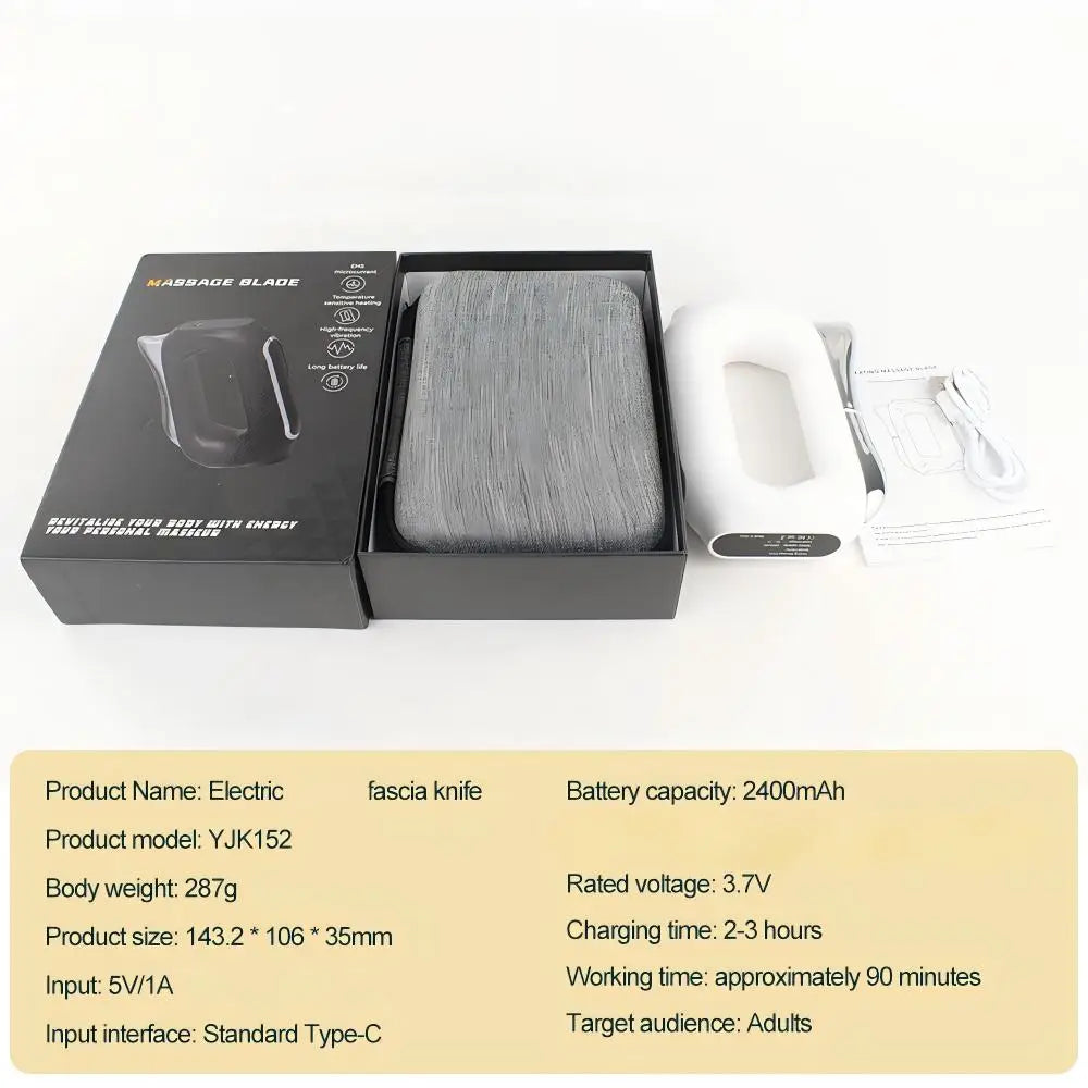 Home Body Muscle Relaxation Electric Fascia Knife Vibration Massager Tool - 15