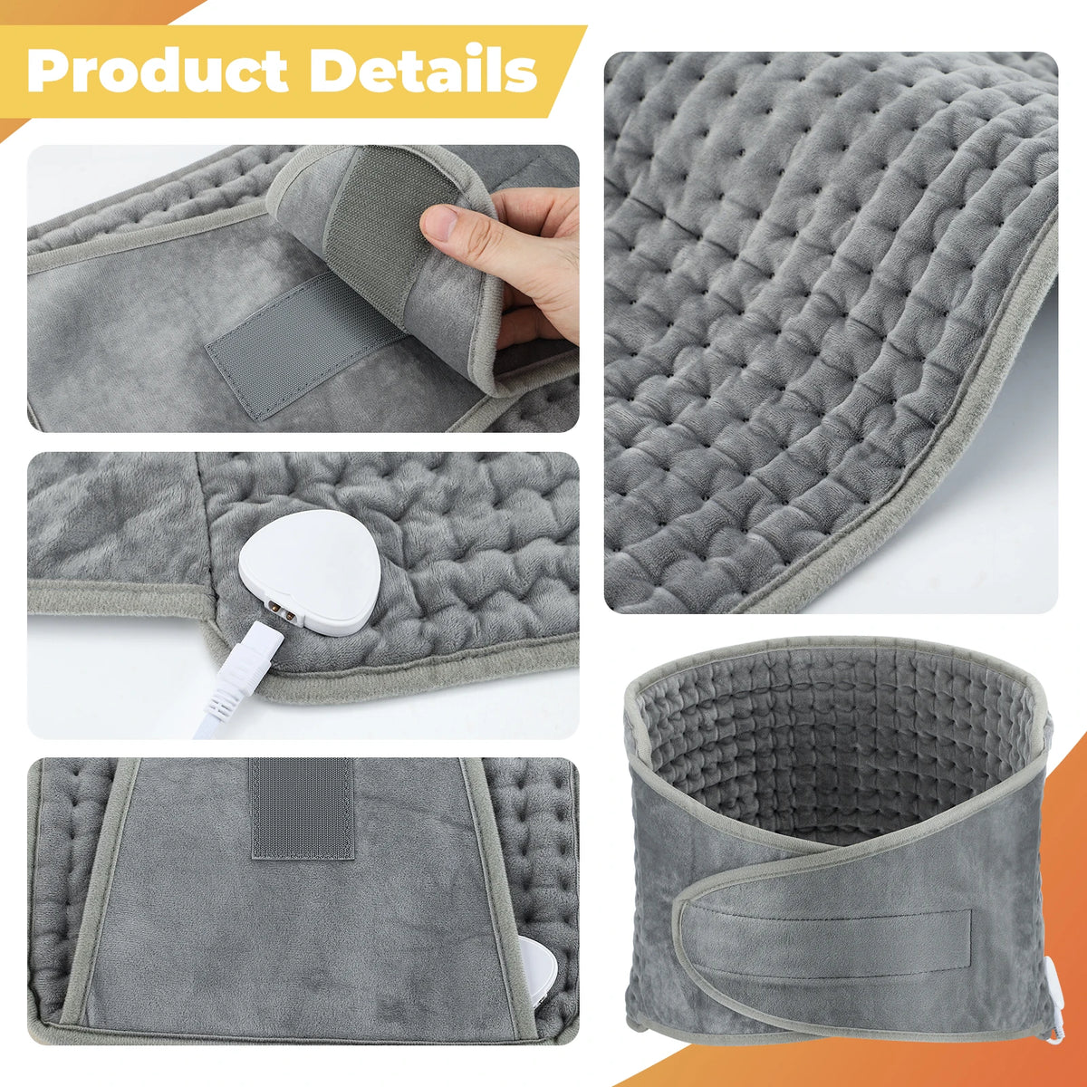 Office And Home Electric Heating Waist Belt For Soothing Lumbar Warmth