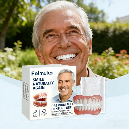 Oral Hygiene Care Tool Full Dentures Set for Confident Smile Improvement