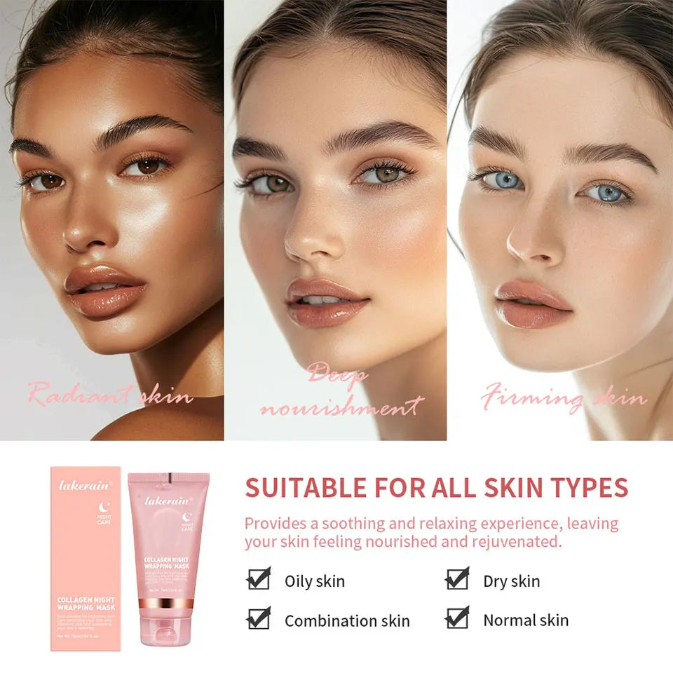 Overnight Skin Care Korean Deep Collagen Mask Peel Off Mask For Face - 12