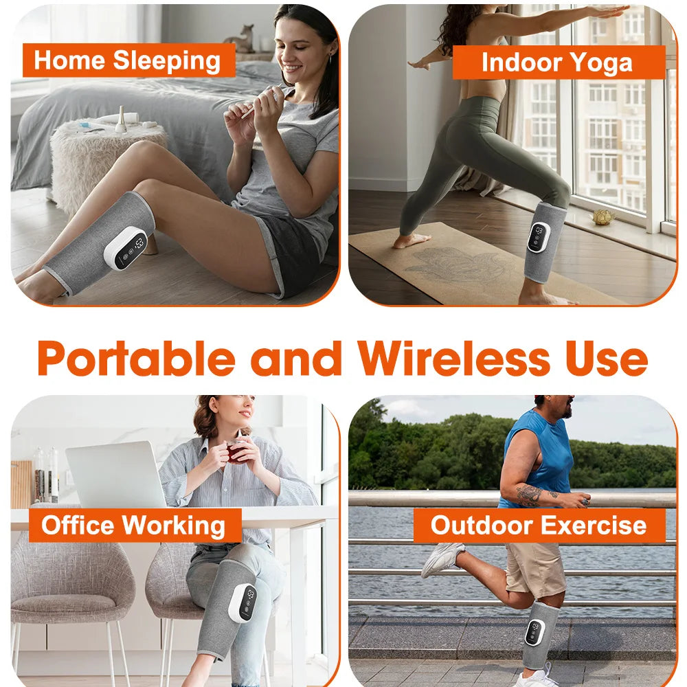 At Home Wireless Air Pressure Calf Massager for Deep Muscle Relaxation - 18