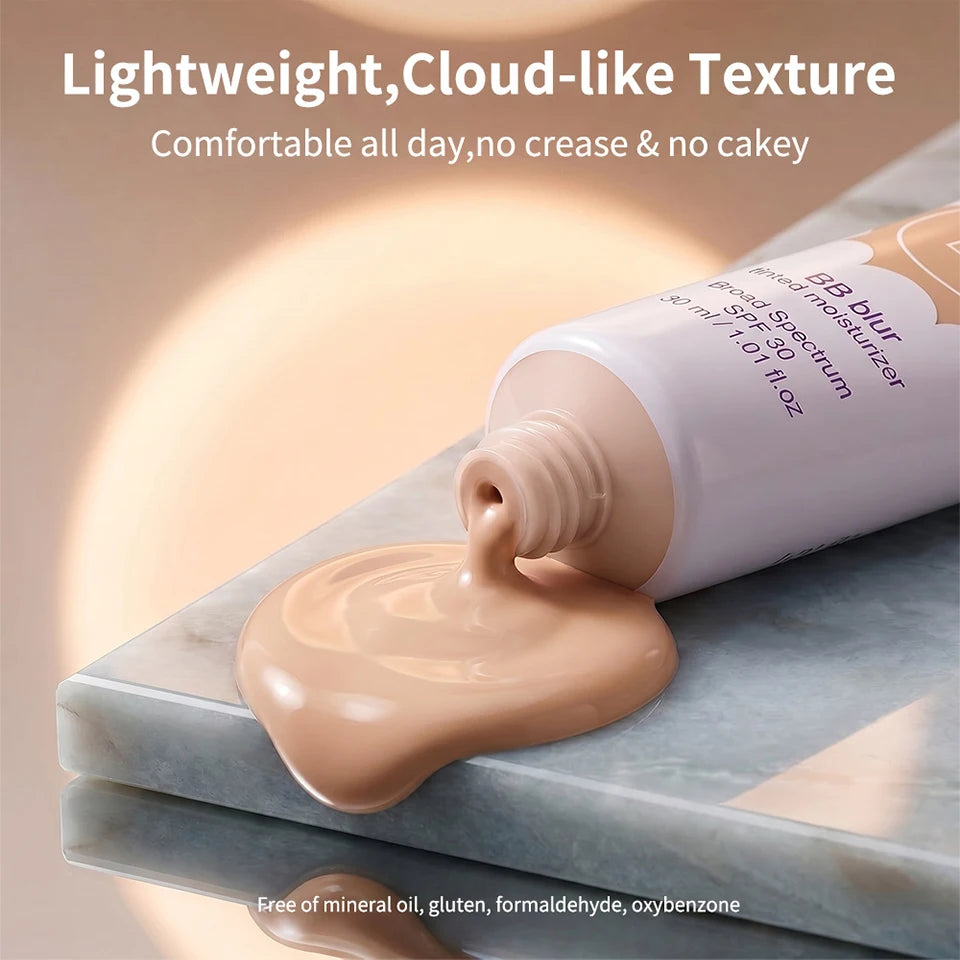 Daily Makeup Routine BB Blur Tinted Moisturizer for Smooth Coverage