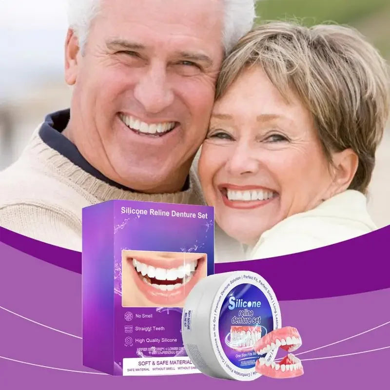 Daily Use Denture Reliner Kit for Comfort and Temporary Teeth Fit