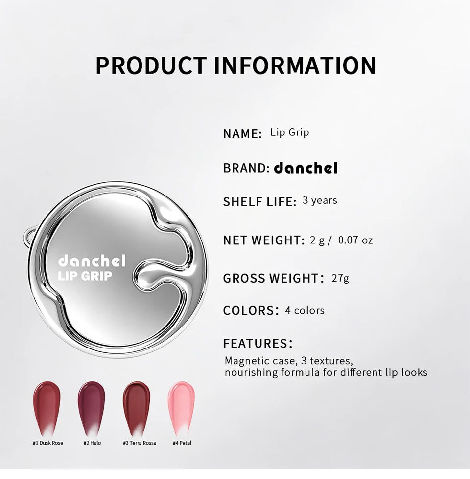Daily Makeup Lip Grip Cream with Nourishing Formula and Magnetic Case - 16