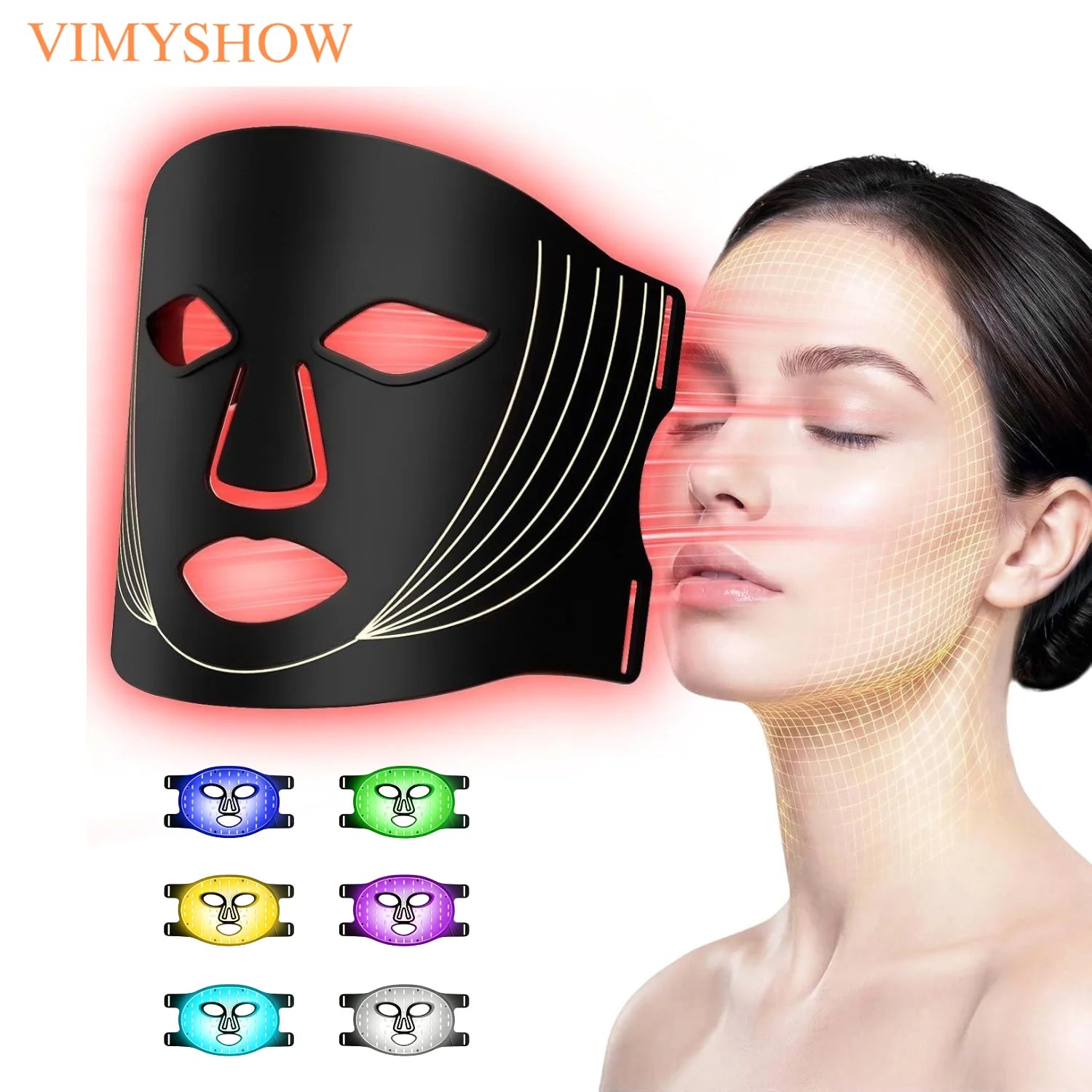 Home Spa Facial Care LED Face Mask for Glowing Skin - 1