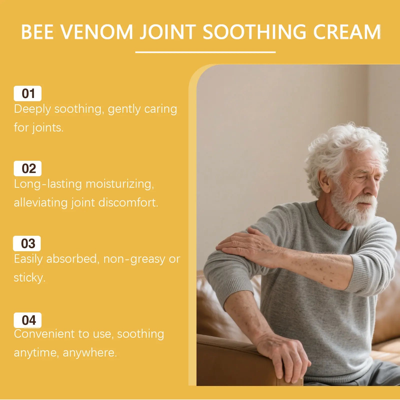 Joint and Muscle Care Bee Venom Soothing Cream for Daily Comfort - 15