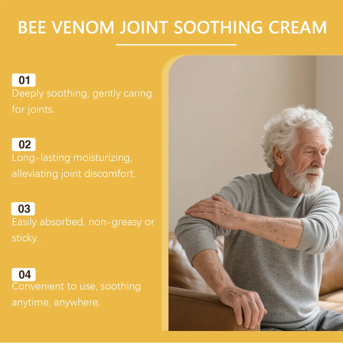 Joint and Muscle Care Bee Venom Soothing Cream for Daily Comfort