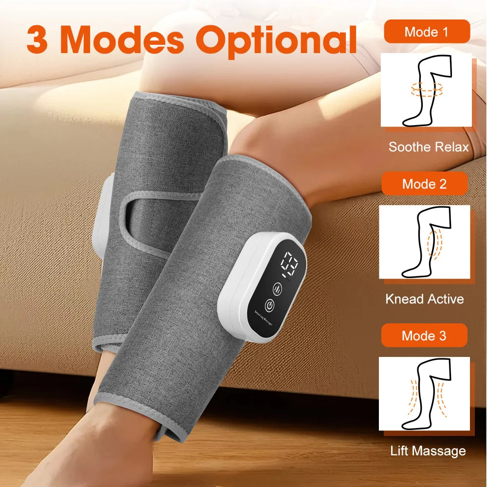 At Home Wireless Air Pressure Calf Massager for Deep Muscle Relaxation
