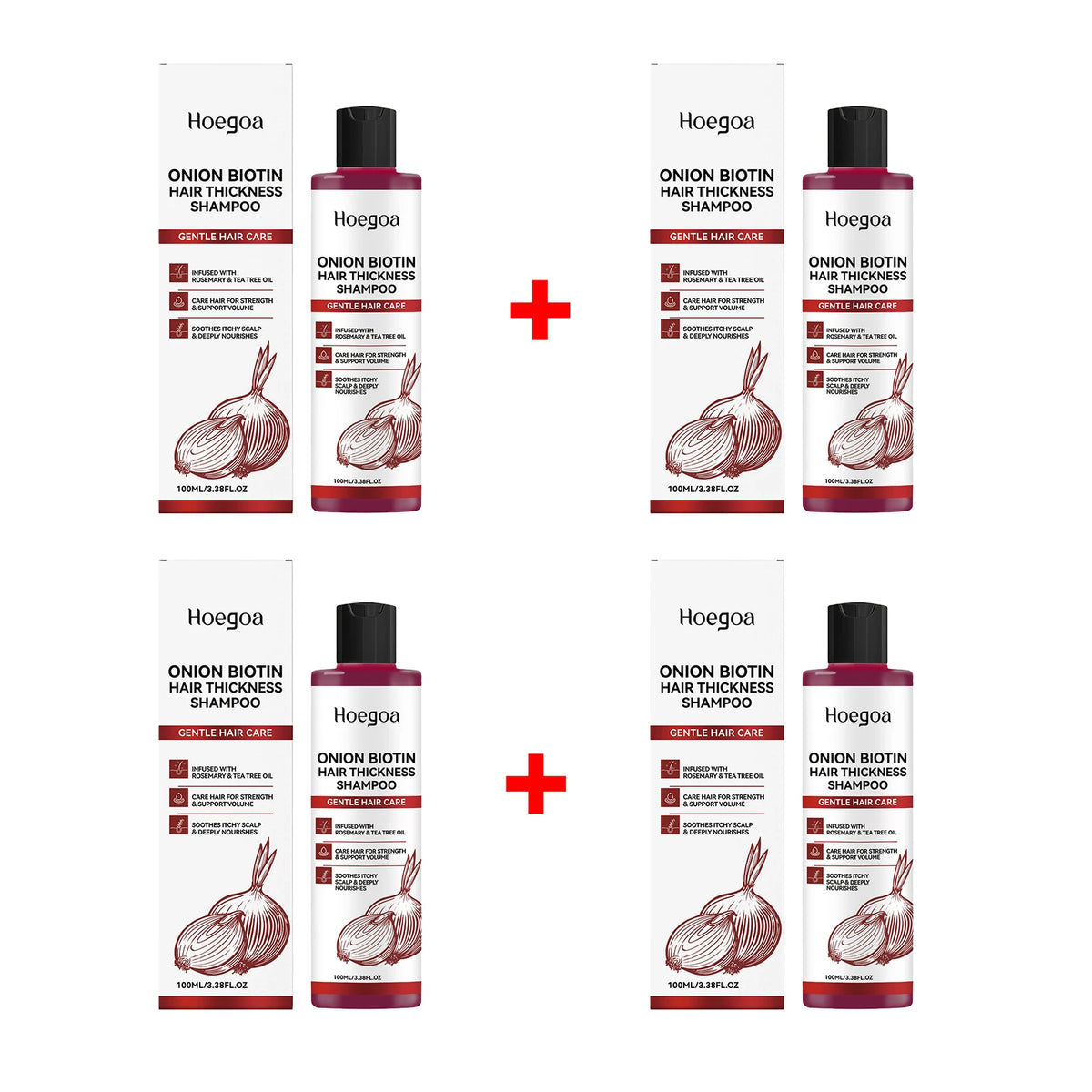 Daily Shower Onion Biotin Shampoo for Voluminous and Smooth Hair Care