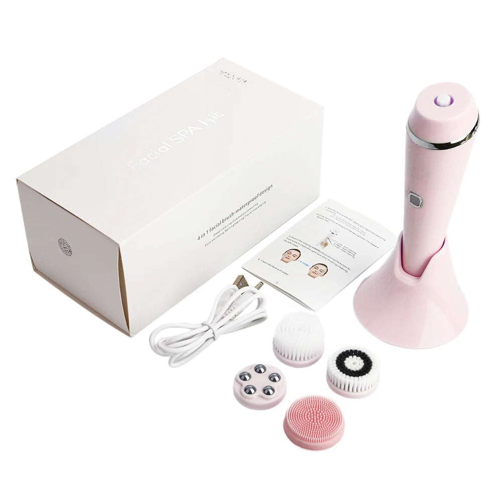 Daily Skincare Rotating Facial Cleansing Brush for Deep Pore Exfoliation