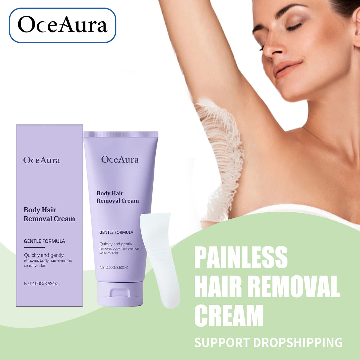 Smooth Skin Hair Removal Cream for Painless and Gentle Body Care
