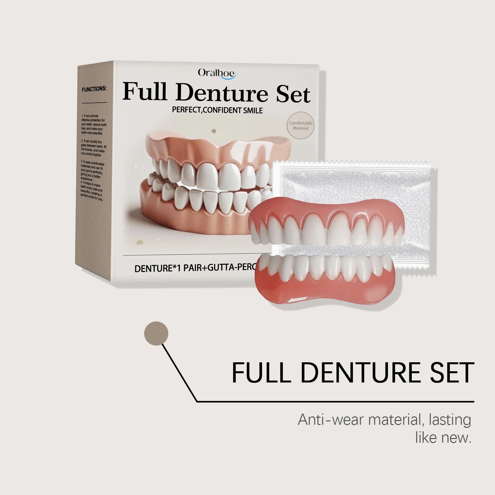 Bright Smile Denture Set for Restoring Missing Teeth and Brighter Smiles - 15