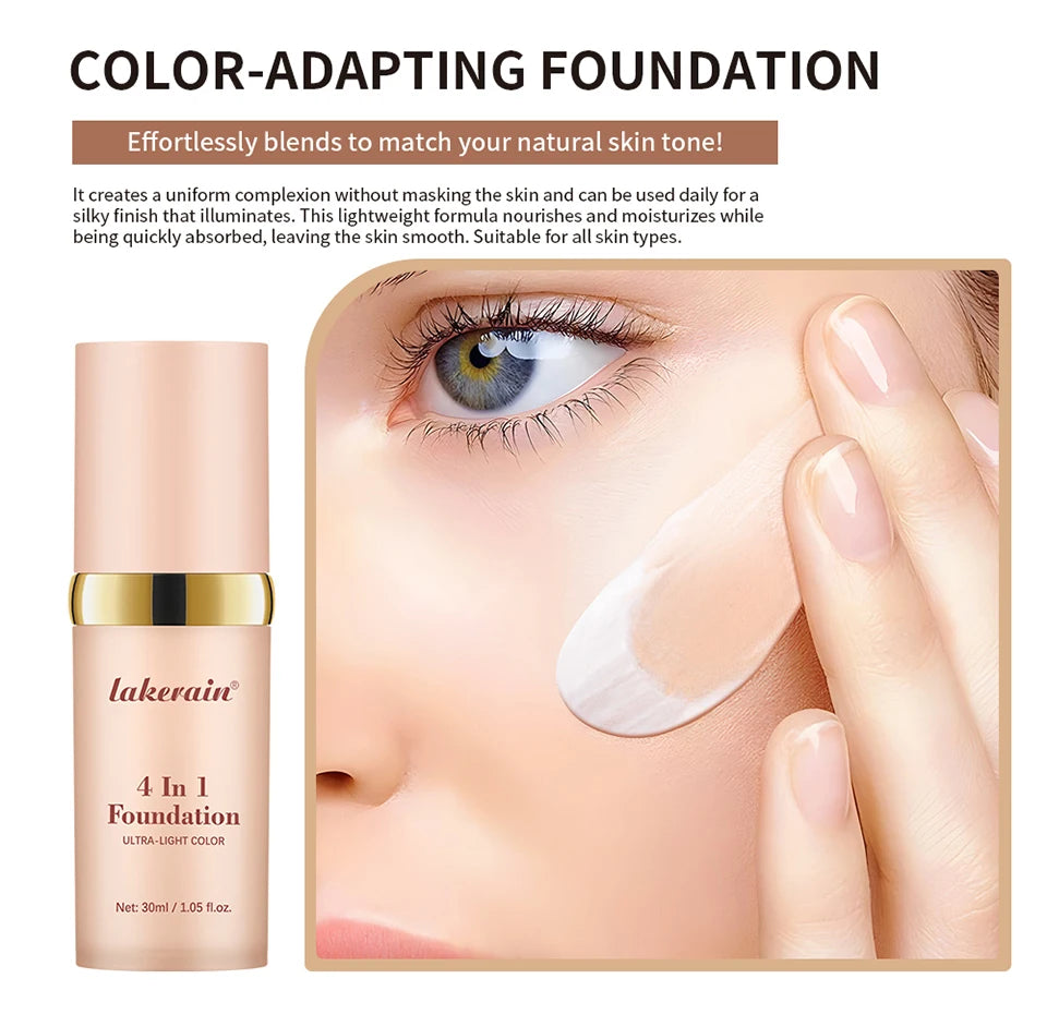 Travel Color Changing Foundation with SPF 30 Sun Protection - 10