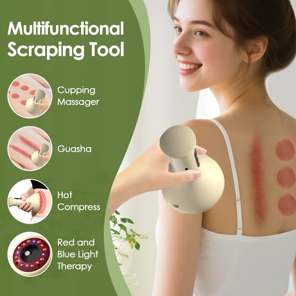 Abdominal massage electric massager for heat compress and muscle relaxation