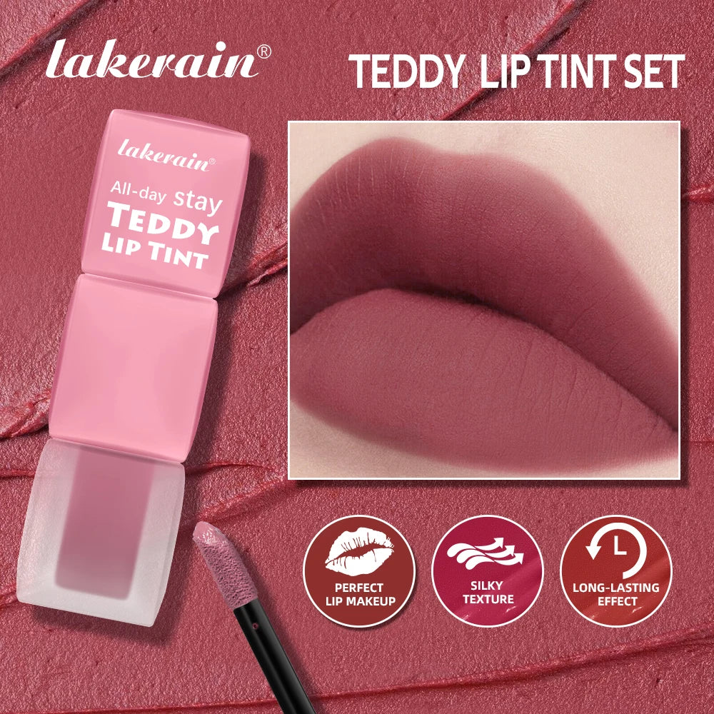 Daily Makeup Teddy Lip Tint With Long Lasting Waterproof Matte Finish