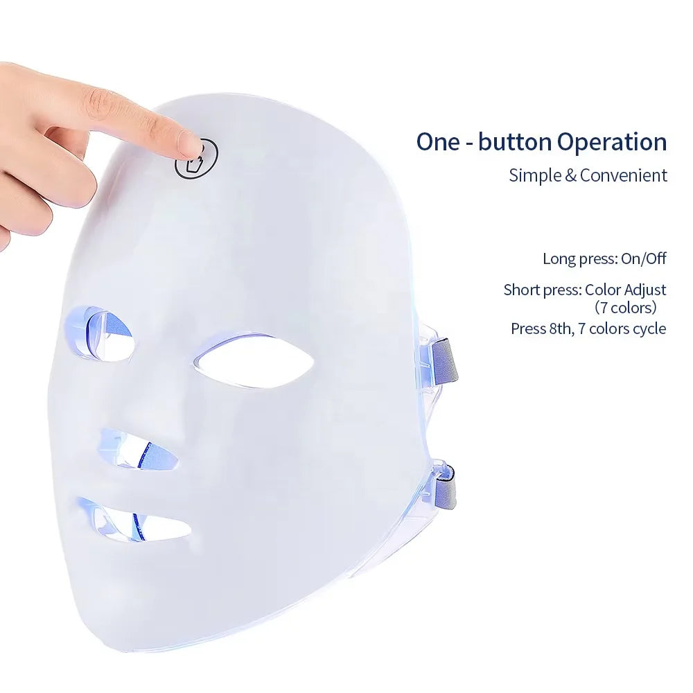 Home Spa Rechargeable LED Mask for Skin Rejuvenation and Lifting - 4