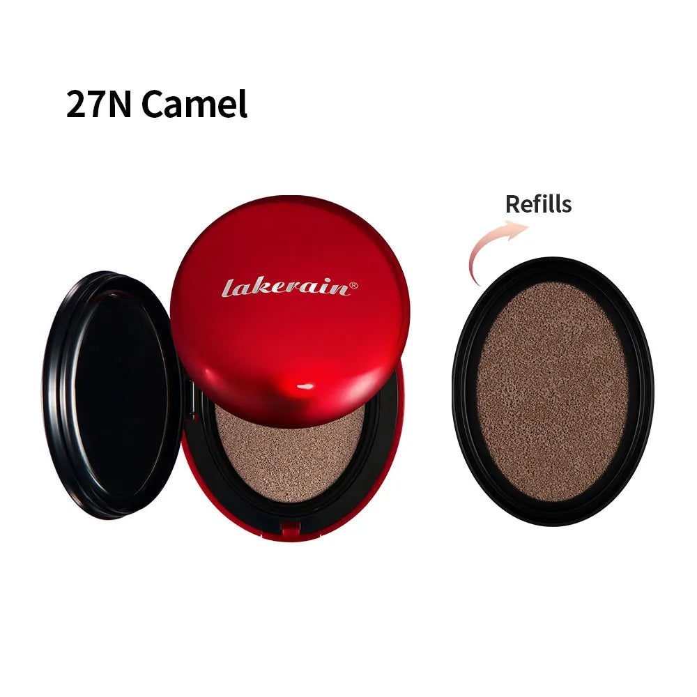 Korean makeup Super Fit Cushion Foundation with waterproof cover.