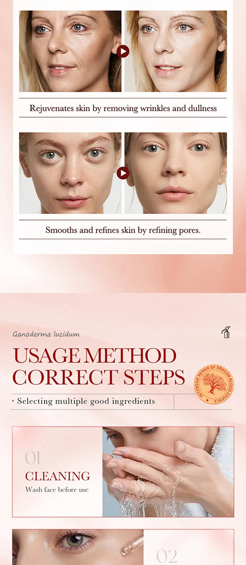 Daily Skincare Routine Face Serum for anti aging and skin smoothing care